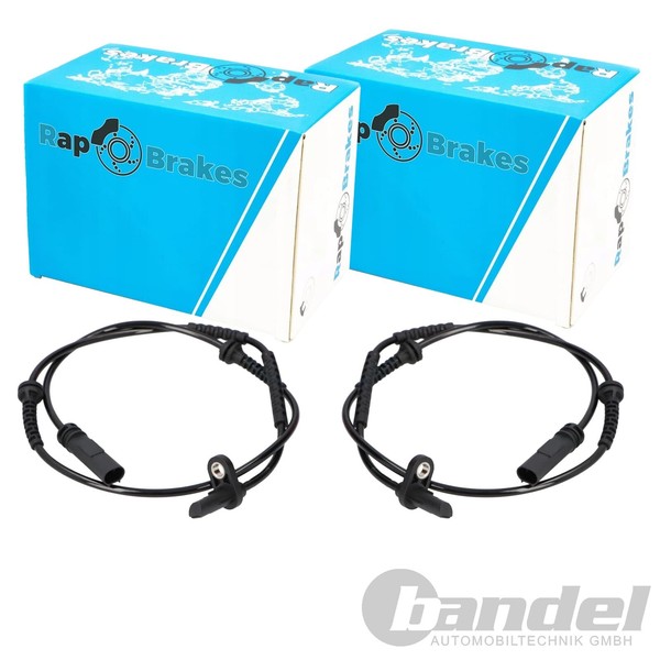 2X RAP Brakes ABS-SENSOR Raddrehzahl Vorne Beidseitig Passend FüR BMW 5 6 7-image