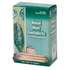 Royal Individual Cello Wrapped Toothpicks-mint Pkd 15/1000 - 2.75" Length -