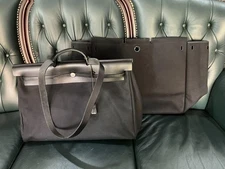 Excellent Condition HERMES Aile Bag 50 TGM Black Ladies Used from Japan