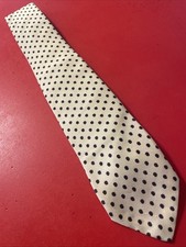 Vintage EUC Brooks Brothers Silk Foulard Tie USA Made Black Label / Italy