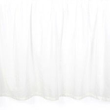 Lambs  Ivy Signature White Cotton Voile Ruffled Crib Skirt