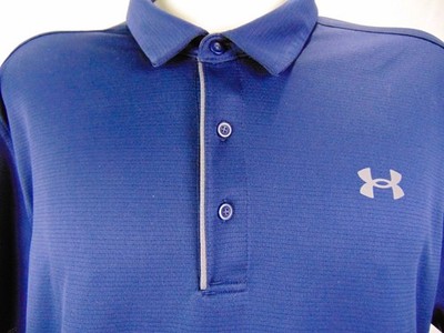 Under Armour Men s Performance Polo Shirt 3XL Loose Fit Navy Tech Playoff