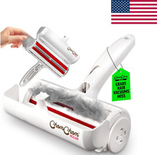 ChomChom Roller Pet Hair Remover Reusable Lint Roller for Dog/Cat Hair White