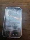 A ENGELHARD 1 OZ. SILVER COLLECTABLE BULLION SILVER BAR NICE SILVER BAR