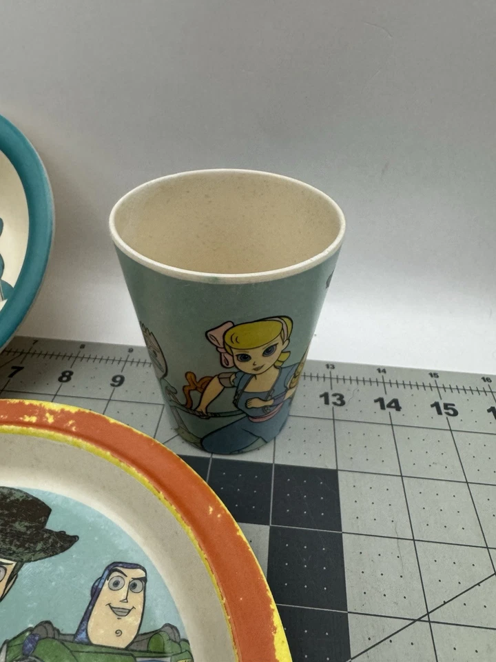 Disney Toy Story Juego de 4 Cena 3 Piezas Sin BPA, Plato, Cuenco y Taza Foto 4 de 4