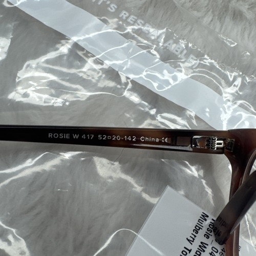 Warby Parker Rosie Wide Mulberry Square Eyeglasses 52-20-142 Free shipping A20 - Picture 5 of 5