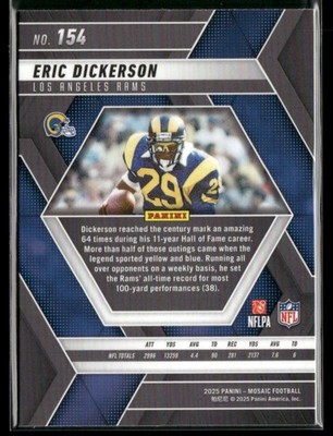 Eric Dickerson 2025 Panini Mosaic #154 | eBay