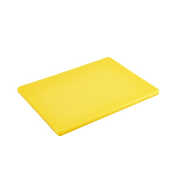 GenWare Chopping Board Yellow Plastic-Low Density Polyethylene 18 x 12 x 0.5""
