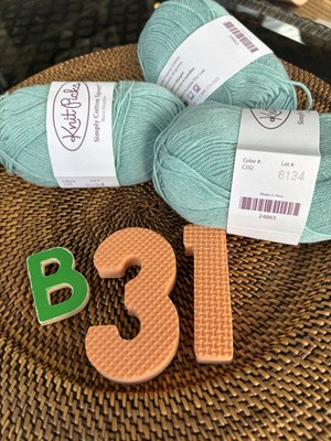 Knit Picks Simply Cotton Sport color Wave Heather x 3 skeins 100% organic cotton