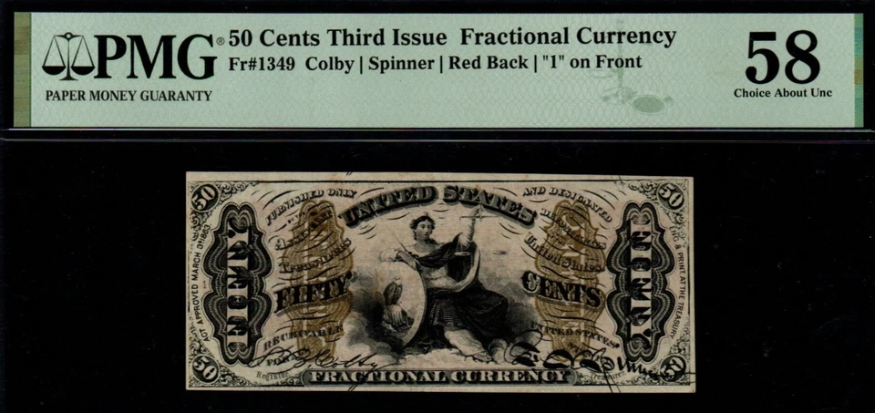 REVERSO ROJO 50c 3ª Edición LADY JUSTICE Escalas ¡Moneda fraccionaria! Foto 2 de 3