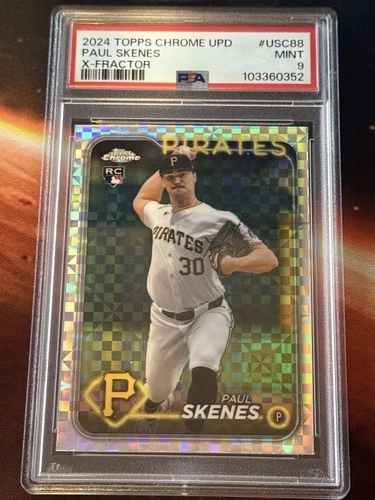 2024 Topps Chrome Update Series - Paul Skenes #USC88 X-Fractor (RC) PSA 9