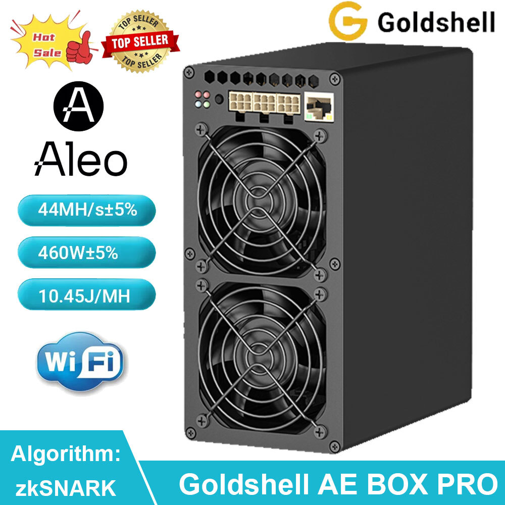 Goldshell AE BOX PRO 44MH/s Aleo Miner 460W zkSNARK Algorithm No PSU in  Stock | eBay