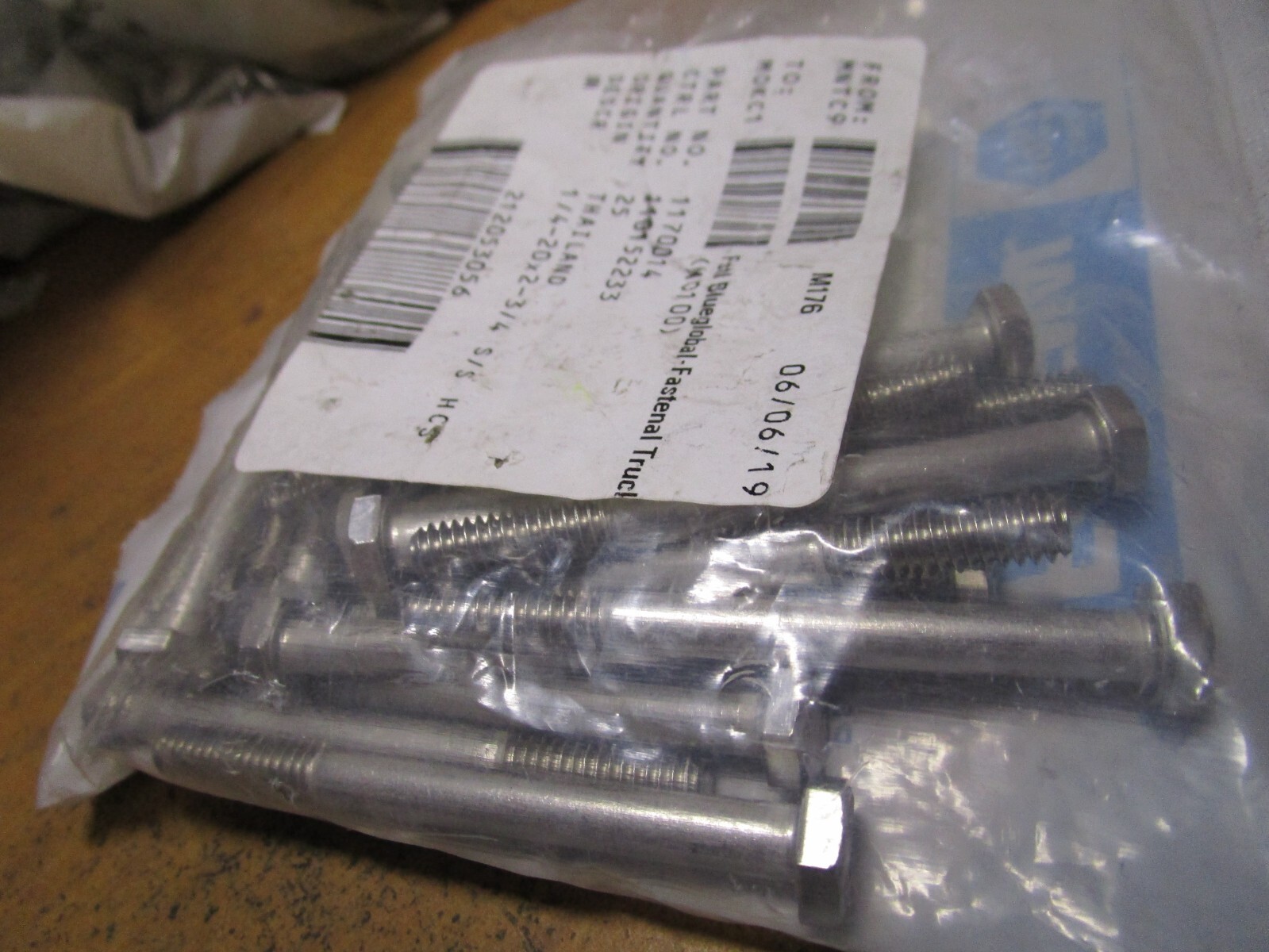 25 Bulloni Esagonali In Acciaio Inox 1/4-20 X 3-1/2 - Grado 18-8 / 304 - Marca Star