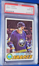 1977-78 TOPPS #128 JERRY KORAB GRADED PSA 10 GEM MINT BUFFALO SABRES POP 2