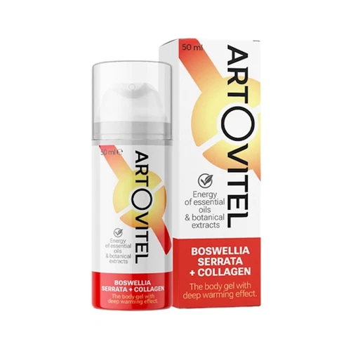 Artovitel gel mit Kräuterextrakte (Pfefferminzblatt, Eukalyptus) 50ml!