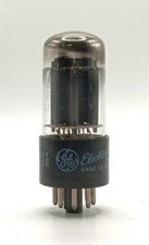 GE 6BX7GT Vacuum Tube Tested Good Clean Tight Base See Below.