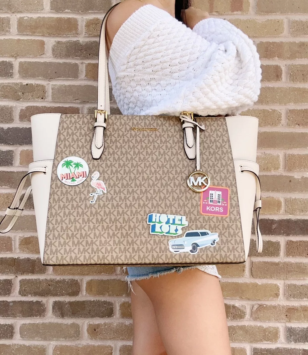 Michael kors outlet palm leaf tote