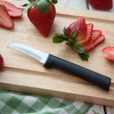 RADA CUTLERY W200 GRANNY PARING BLACK HANDLE ( blade 2 2/8" , overall 5 7/8")