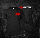 DJI professional pilot drone-  Custom Men's Black T-Shirt Tee