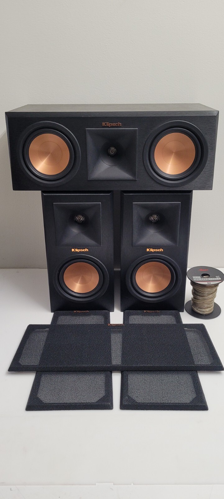 Klipsch RP250C Center Channel Speaker +2 RP150M Speakers Preowned eBay