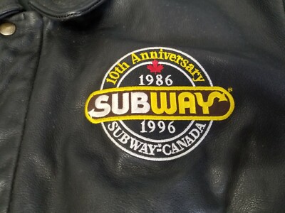 Saxon Leather Subway Canada 10th Anniversary 1986-1996 Black