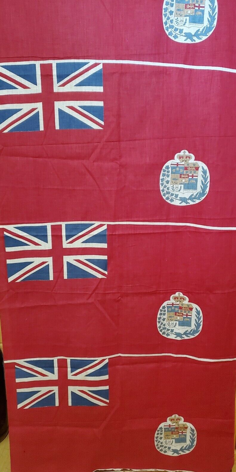 Original Victorian Pre WW1 Boer War Era Canadian Red Ensign Flags Panel Of 4