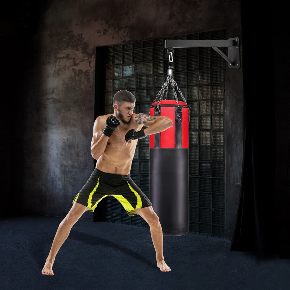 Heavy Duty Punching Bag Wall Bracket Steel Mount Hanging Stand Boxing