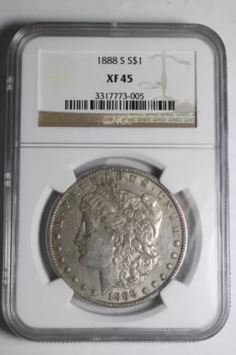 1883 S Morgan Silver Dollar XF45 NGC #005