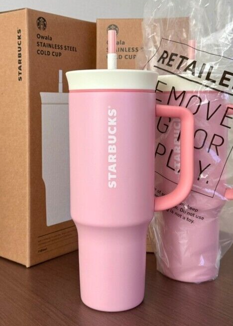 STARBUCKS Korea 2025 Dear Love Owala Travel Cold Cup Pink Handle