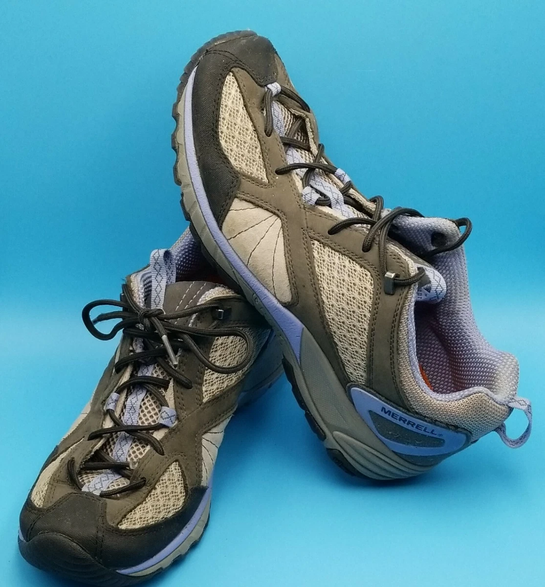 Merrell Womens Avian Light Ventilator Shoes Size 10 Gray Blue