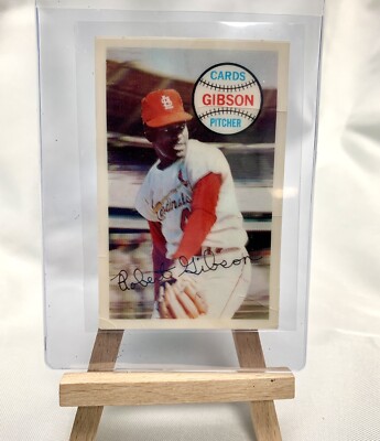 1970 Kellogg's 3-D - #71 - Bob Gibson (Error Card - IP is Blank)