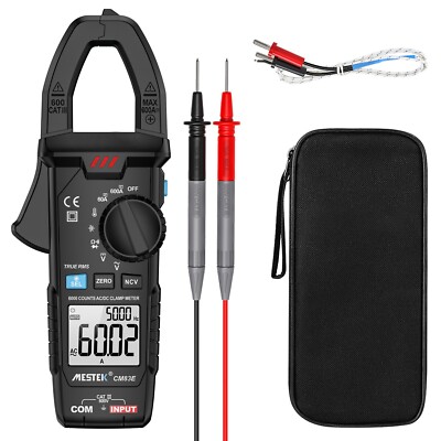 CM83E Digital Clamp Meter AC/DC Current 0-600A Voltage Resistance Capacitance