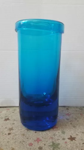 Vtg Htf  MID CENTURY MODERN BLENKO JOEL MYERS 6595 Roll Top Vase MCM