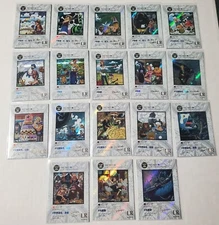 One Piece LR anime manga art 18 card lot Luffy Nami Sanji Zoro