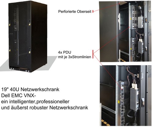 SERVERSCHRANK 19 Zoll (48cm) 40HE(U) DELL EMC VNX SEHR SCHÖNER UND GERÄUMIG MM5 - Bild 3 von 3