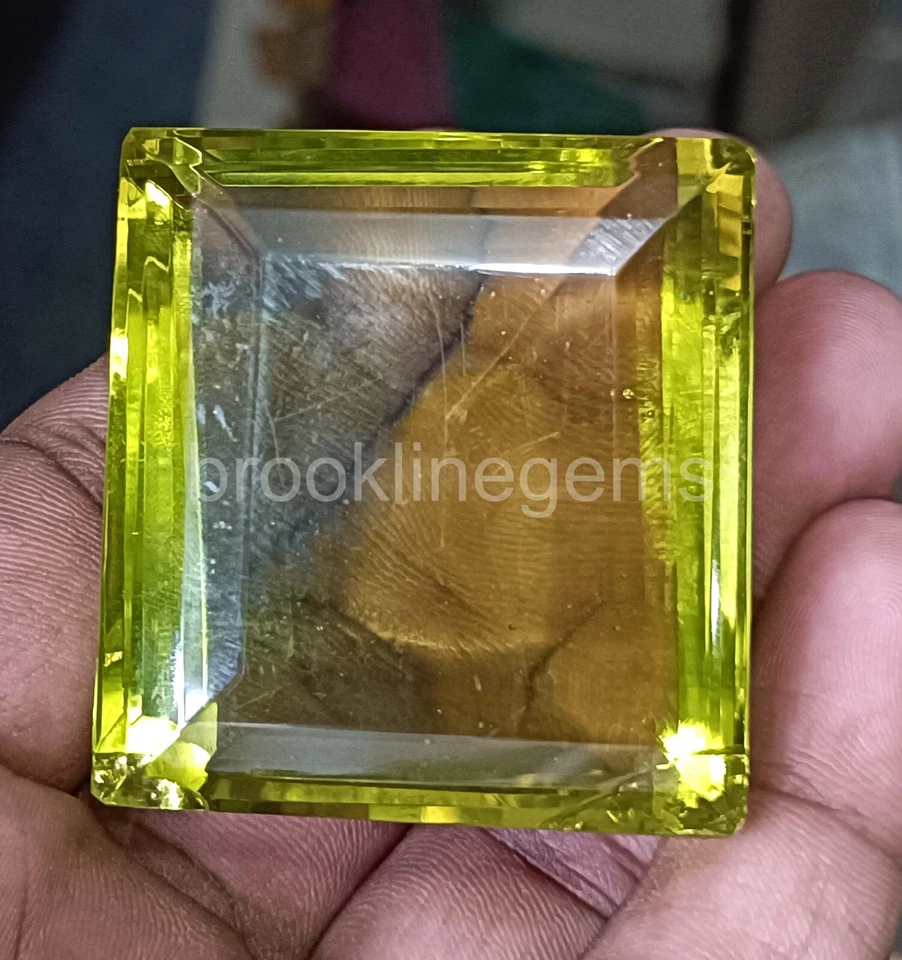 FORMA CUADRADA 402,5 CT GRANATE VERDE CERTIFICADO EGL PIEDRA PRECIOSA SUELTA 5ARR Foto 2 de 4