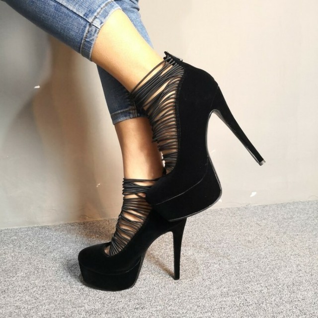 stilettos with platform