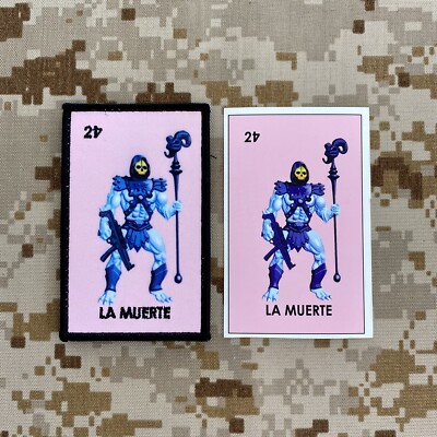Ed's Manifesto Sneakreaper Industries La Muerte Morale Patch & Sticker Slap Set