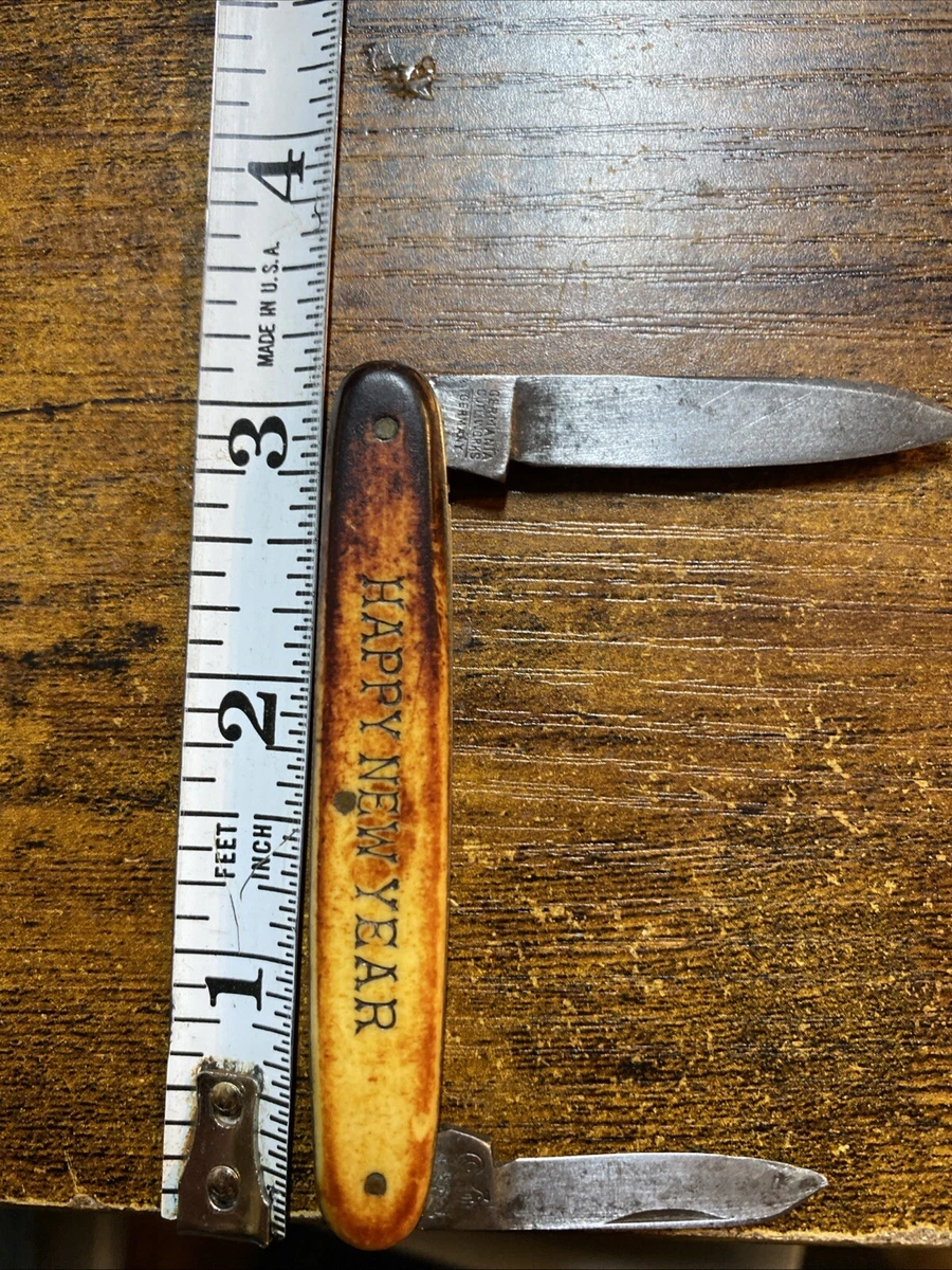 Unusual Knife In Collectible Vintage Factory Manufactured Folding