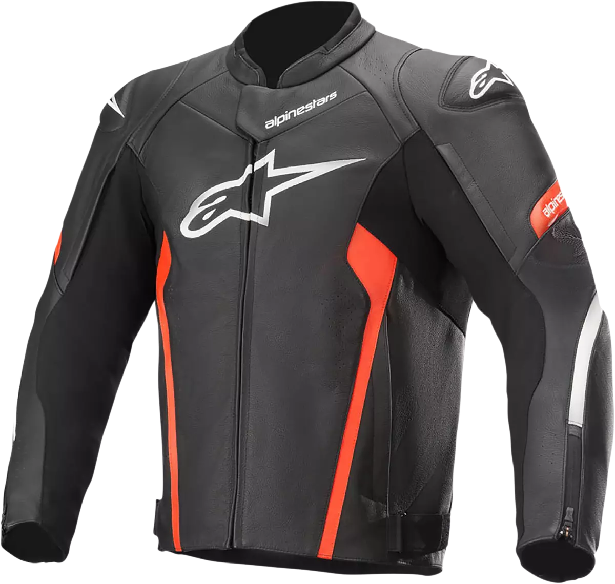 Alpinestars Faster V2 Airflow Leather Jacket 58 Black Red 3103521