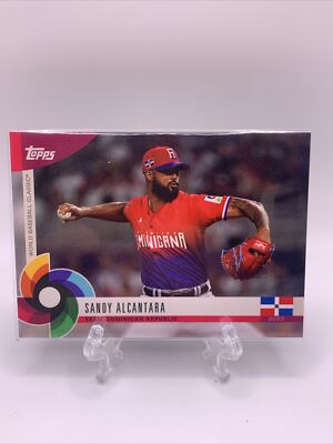 2023 Topps World Baseball Classic Global Stars Sandy Alcantara   #21 Team D.R.