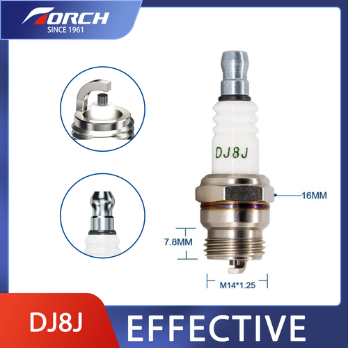 TORCH DJ8J Small Engine OEM Spark Plug Replace for Champion DJ7J for Bosch HS8E - Foto 4 di 7