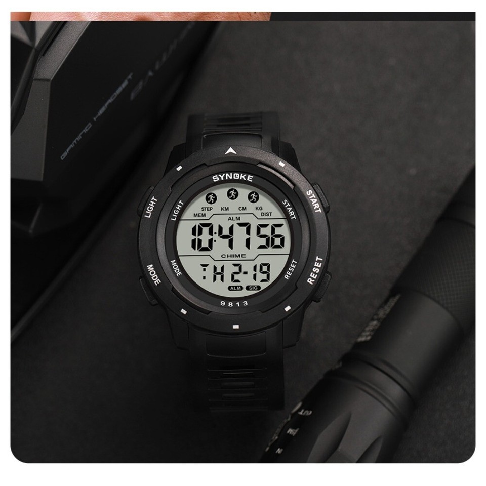 Multi-functional Water-resistant Luminous Sporty Moon Phase Watch With A Chronograph