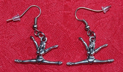 GYMNAST CHARM - GYMNASTICS - SPORTS - LOBSTER CLASP - BAIL - EARRINGS - NECKLACE - Bild 19 von 32