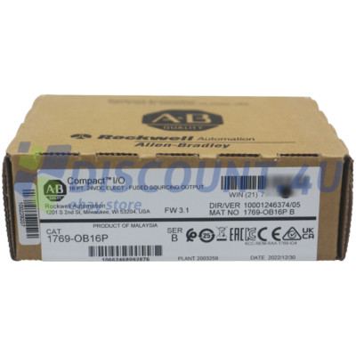 Allen Bradley 1769-OB16P CompactLogix 16 Pt 24VDC Prot D/O Module Factory Sealed