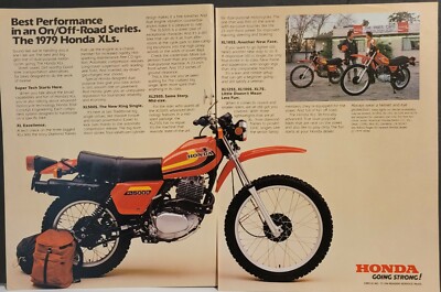 1979 Honda XL500 XL185S XL250S Motorcycle Print ad | eBay