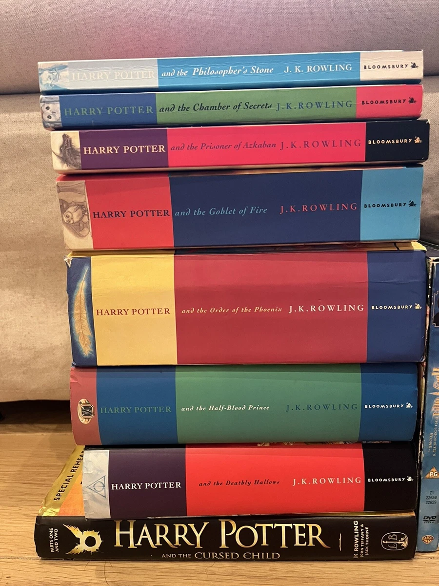 Harry Potter Book and DVD bundle 4 Hardbacks 3 First Edition