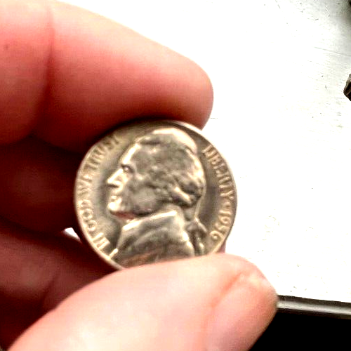 1956-D Jefferson Nickel Error Unc. **Fresh From Original Roll** - Picture 6 of 20