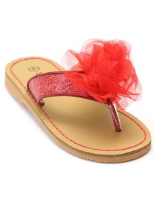 toddler girl red flip flops