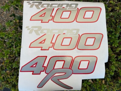 Mercury 400 400R Decals Decal Sticker Motor Cowl Custom Print Silver ...